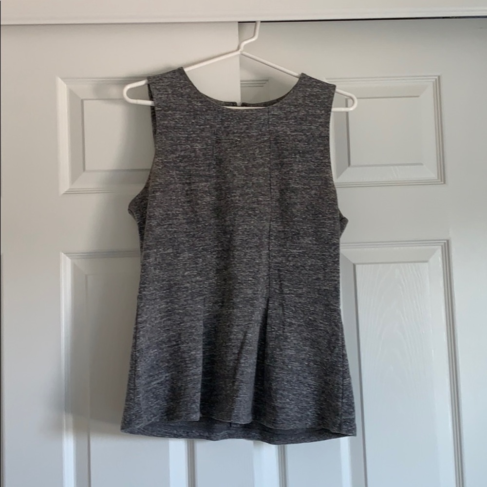 Madewell Grey Peplum Tank Top